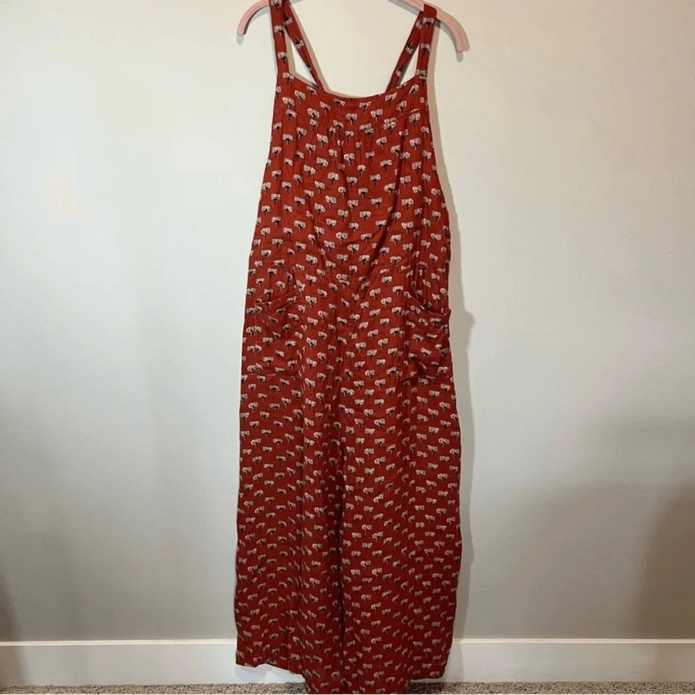 NATURAL LIFE Terracotta Patterned Jumpsuit - Picture 2 of 9